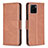 Leather Case Stands Flip Cover Holder B04F for Vivo Y01A