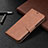 Leather Case Stands Flip Cover Holder B04F for Vivo Y11