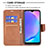 Leather Case Stands Flip Cover Holder B04F for Vivo Y11