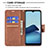 Leather Case Stands Flip Cover Holder B04F for Vivo Y11s