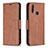 Leather Case Stands Flip Cover Holder B04F for Vivo Y12