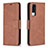 Leather Case Stands Flip Cover Holder B04F for Vivo Y31 (2021)