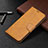 Leather Case Stands Flip Cover Holder B04F for Vivo Y32 4G