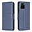 Leather Case Stands Flip Cover Holder B04F for Vivo Y32t