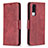 Leather Case Stands Flip Cover Holder B04F for Vivo Y51A Red