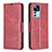 Leather Case Stands Flip Cover Holder B04F for Xiaomi Mi 12T 5G Red