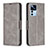 Leather Case Stands Flip Cover Holder B04F for Xiaomi Mi 12T Pro 5G Gray