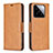 Leather Case Stands Flip Cover Holder B04F for Xiaomi Mi 14 5G