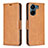 Leather Case Stands Flip Cover Holder B04F for Xiaomi Redmi 13C