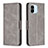 Leather Case Stands Flip Cover Holder B04F for Xiaomi Redmi A1 Gray