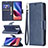 Leather Case Stands Flip Cover Holder B04F for Xiaomi Redmi K40 Pro 5G