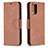 Leather Case Stands Flip Cover Holder B04F for Xiaomi Redmi Note 10 4G