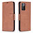 Leather Case Stands Flip Cover Holder B04F for Xiaomi Redmi Note 11 4G (2021)