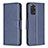 Leather Case Stands Flip Cover Holder B04F for Xiaomi Redmi Note 11 4G (2022)