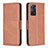 Leather Case Stands Flip Cover Holder B04F for Xiaomi Redmi Note 11 Pro 4G