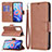 Leather Case Stands Flip Cover Holder B04F for Xiaomi Redmi Note 11T 5G