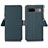 Leather Case Stands Flip Cover Holder B04H for Google Pixel 7 5G Green