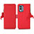 Leather Case Stands Flip Cover Holder B04H for Nokia X30 5G Red