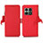 Leather Case Stands Flip Cover Holder B04H for OnePlus 10 Pro 5G Red