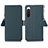 Leather Case Stands Flip Cover Holder B04H for Sony Xperia 10 IV Green