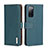 Leather Case Stands Flip Cover Holder B04H for Xiaomi POCO M3 Pro 5G Green