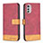 Leather Case Stands Flip Cover Holder B05F for Motorola Moto E32