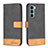 Leather Case Stands Flip Cover Holder B05F for Motorola Moto Edge S30 5G Black