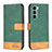 Leather Case Stands Flip Cover Holder B05F for Motorola Moto G200 5G