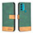 Leather Case Stands Flip Cover Holder B05F for Motorola Moto G71 5G