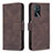 Leather Case Stands Flip Cover Holder B05F for Oppo A16