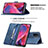 Leather Case Stands Flip Cover Holder B05F for Oppo A54 5G