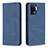 Leather Case Stands Flip Cover Holder B05F for Oppo A94 4G Blue