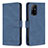 Leather Case Stands Flip Cover Holder B05F for Oppo A94 5G Blue