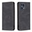 Leather Case Stands Flip Cover Holder B05F for Oppo Find X5 Pro 5G Black