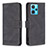 Leather Case Stands Flip Cover Holder B05F for Realme 9 4G Black