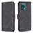 Leather Case Stands Flip Cover Holder B05F for Realme 9 5G Black