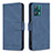 Leather Case Stands Flip Cover Holder B05F for Realme 9 5G Blue