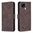 Leather Case Stands Flip Cover Holder B05F for Realme C21