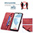 Leather Case Stands Flip Cover Holder B05F for Realme C21