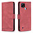 Leather Case Stands Flip Cover Holder B05F for Realme C21 Red