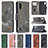 Leather Case Stands Flip Cover Holder B05F for Samsung Galaxy A01 SM-A015