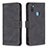 Leather Case Stands Flip Cover Holder B05F for Samsung Galaxy A11 Black