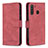 Leather Case Stands Flip Cover Holder B05F for Samsung Galaxy A21 Red