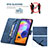 Leather Case Stands Flip Cover Holder B05F for Samsung Galaxy A31