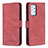 Leather Case Stands Flip Cover Holder B05F for Samsung Galaxy A52 4G Red