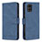 Leather Case Stands Flip Cover Holder B05F for Samsung Galaxy A71 4G A715 Blue