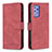 Leather Case Stands Flip Cover Holder B05F for Samsung Galaxy A72 4G Red