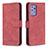 Leather Case Stands Flip Cover Holder B05F for Samsung Galaxy A72 5G Red