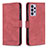 Leather Case Stands Flip Cover Holder B05F for Samsung Galaxy A73 5G Red