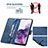 Leather Case Stands Flip Cover Holder B05F for Samsung Galaxy S20